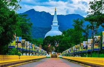 A Sacred Buddhist Temple in Sri Lanka